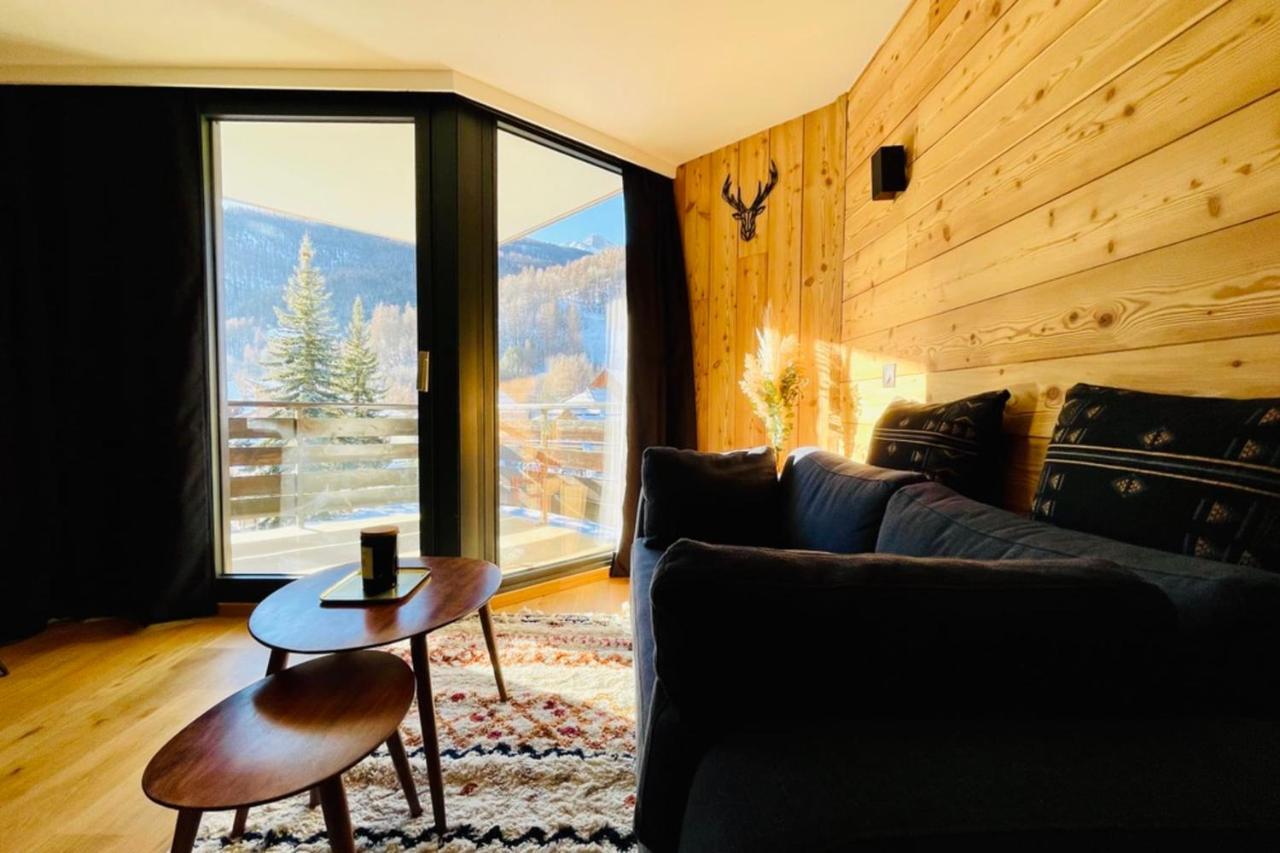 Serre-Chevalierstudio Terrace Next To Ski Slopes Saint-Chaffrey Exterior photo